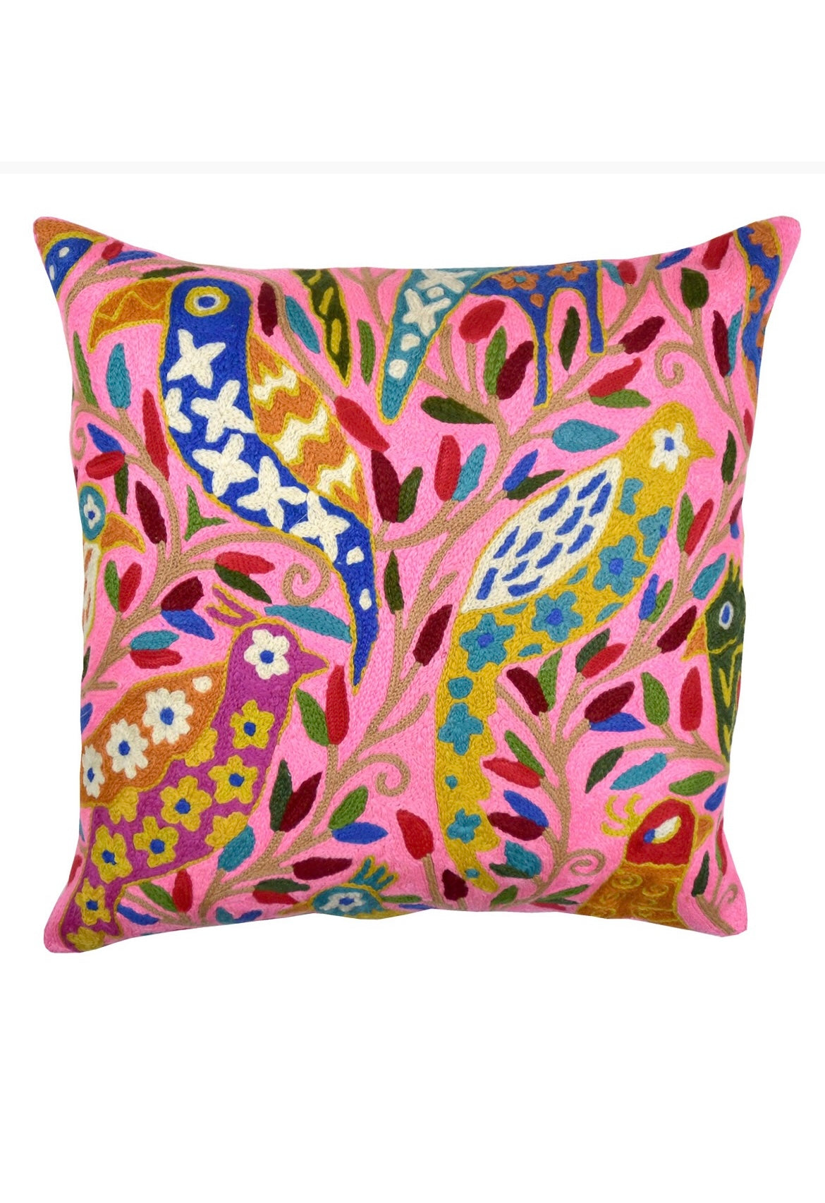 Eliza Piro Pink Birdies Cushion