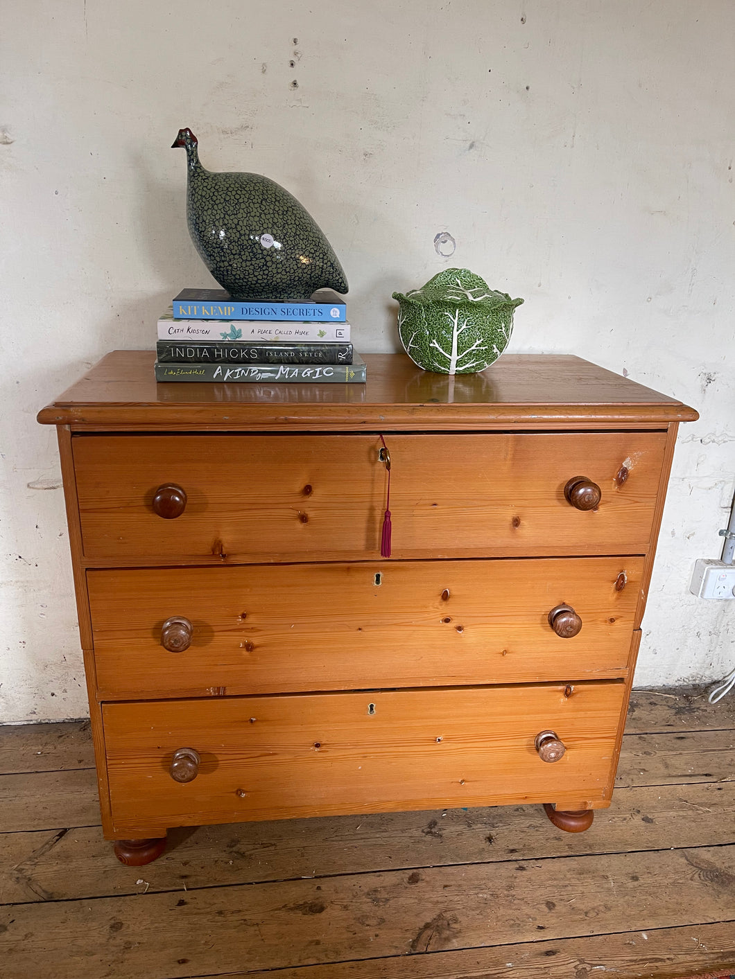 Pine drawers or ships chest