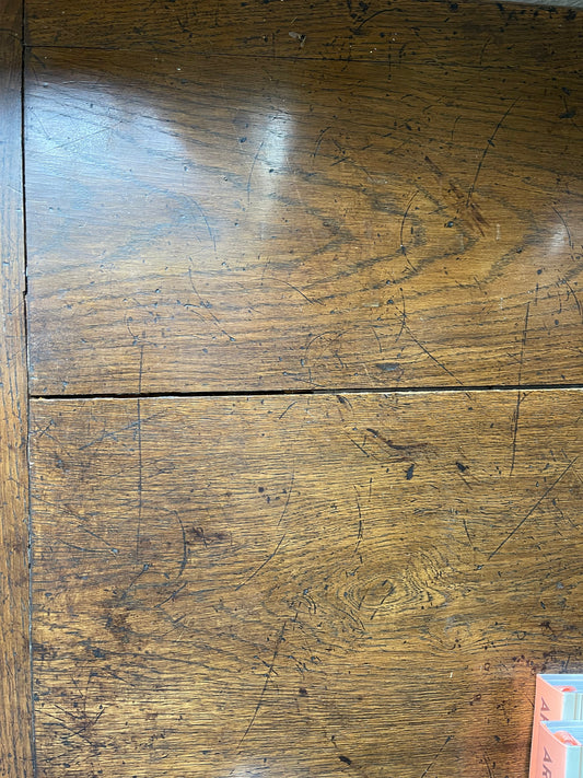 French oak pedestal table