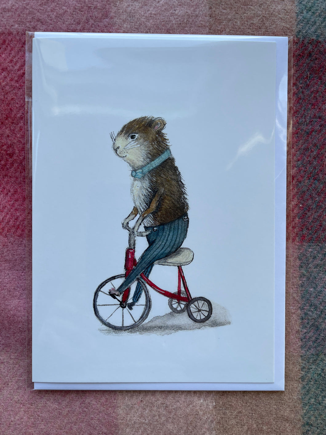 Mouse on bike Card