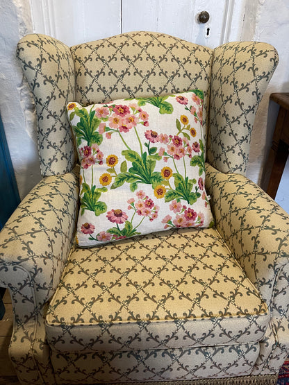 French style wingback chair