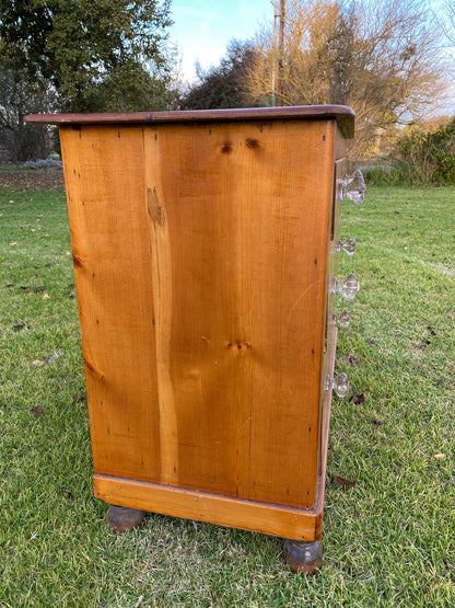 Antique pine chest of drawers