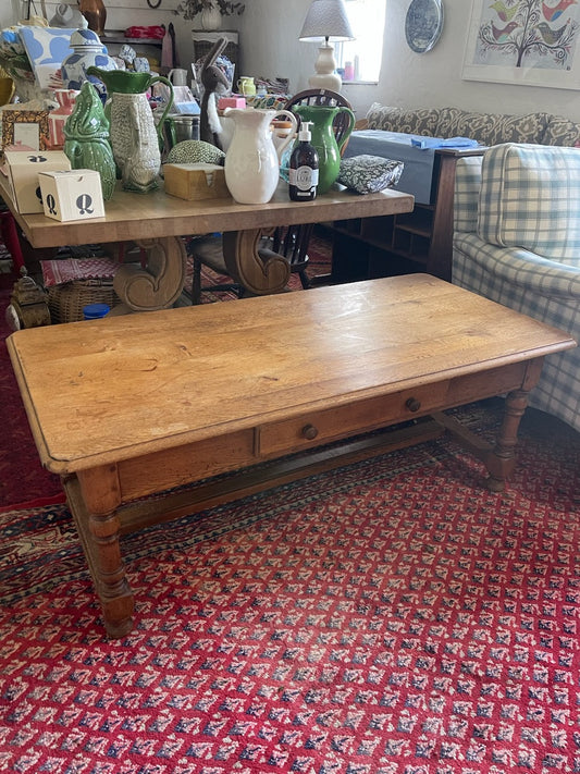 French oak coffee table