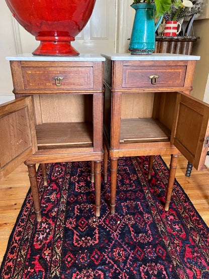 French antique bedside tables