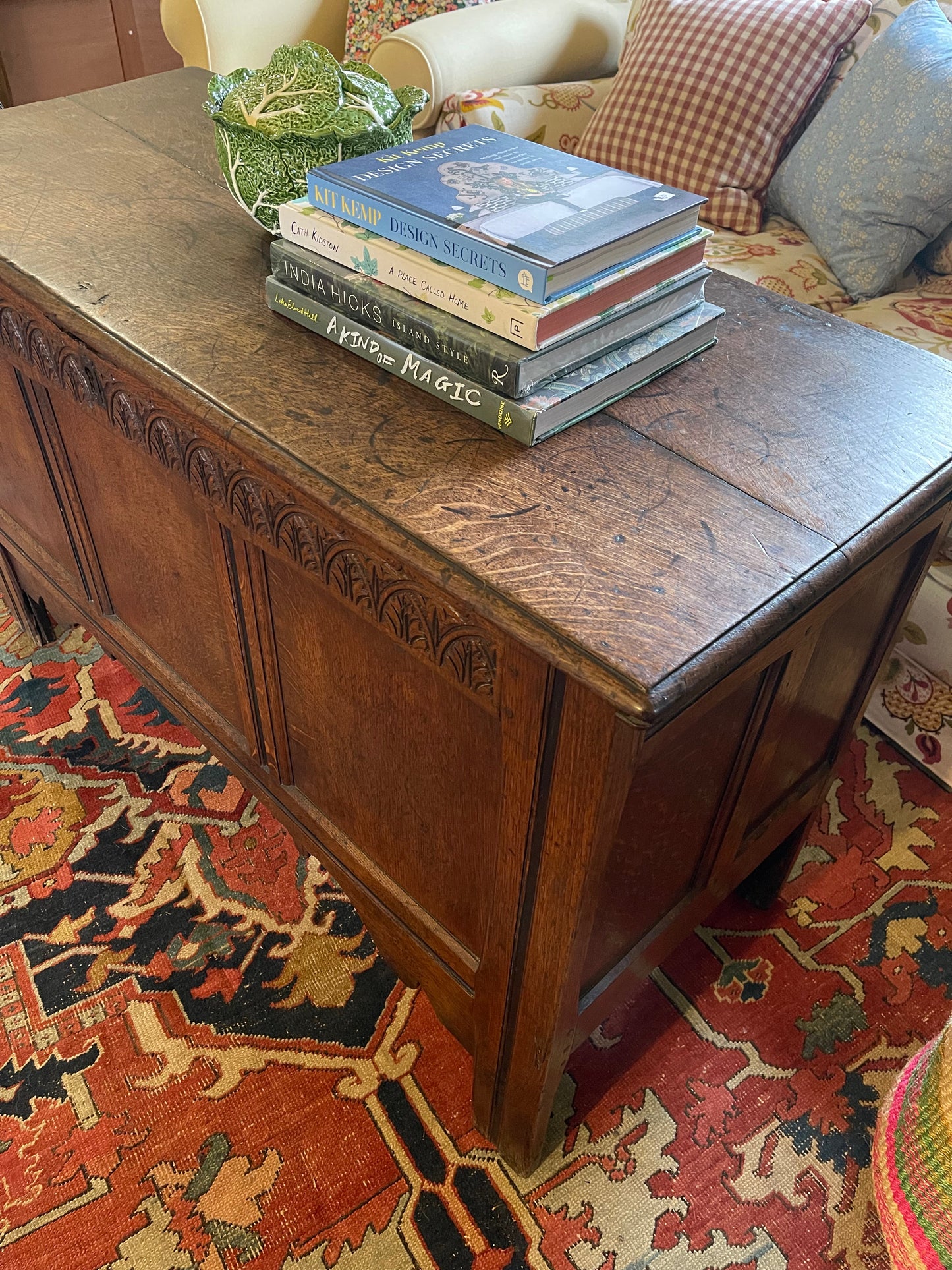 18th Century English oak coffer