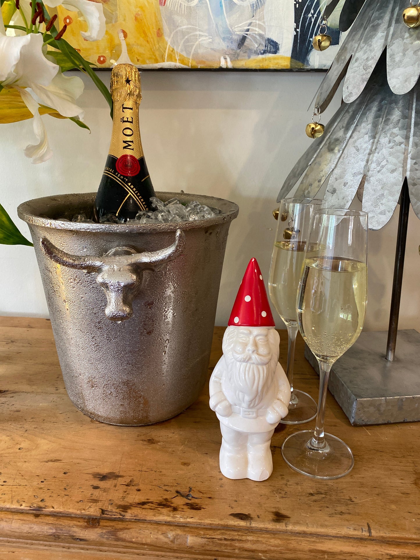 Silver bull ice bucket