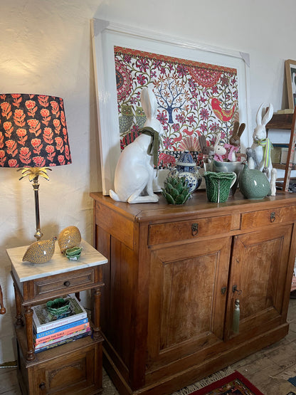 Anna Spiro lamp shade in Marigold pink navy