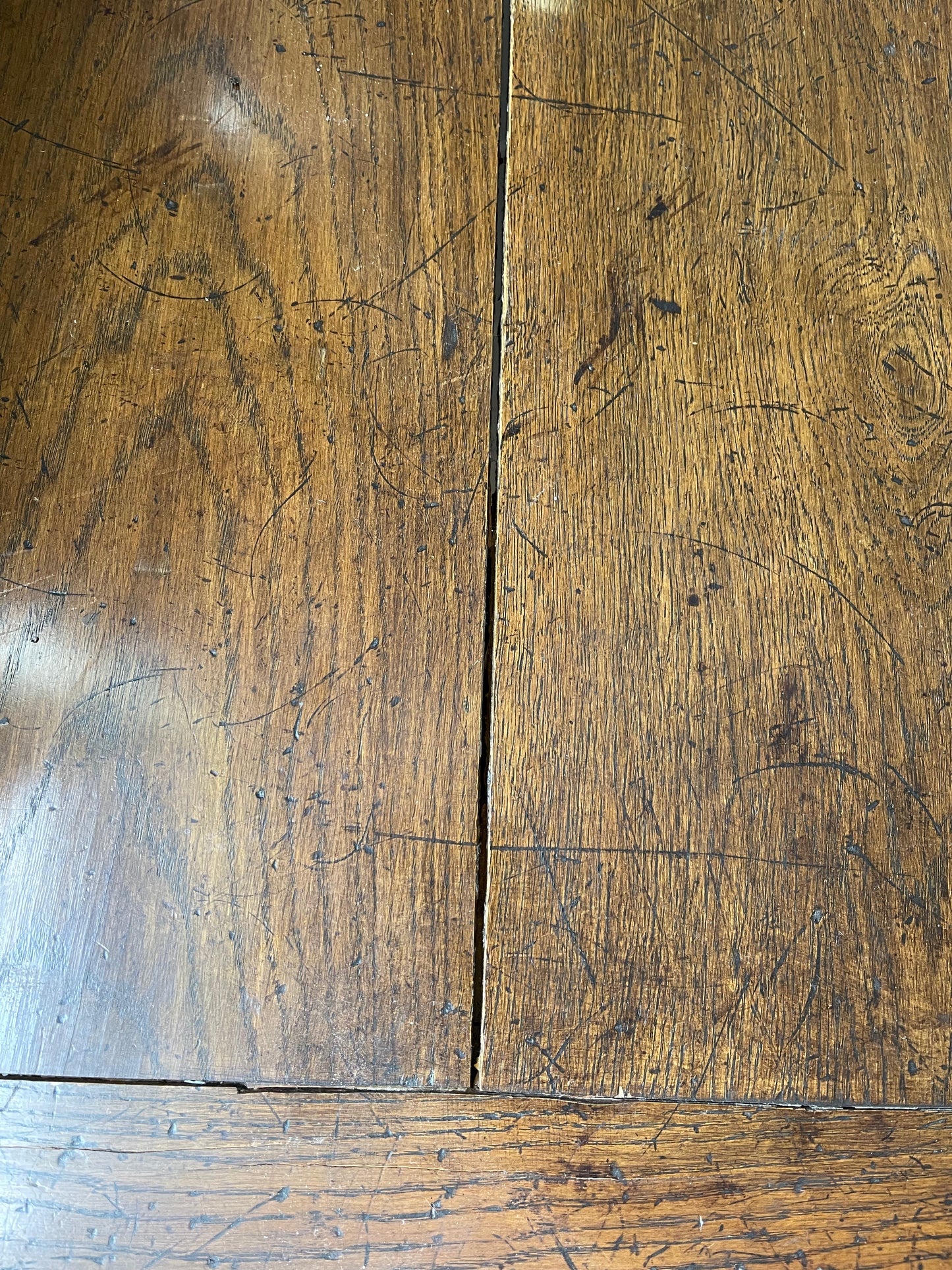 French oak pedestal table