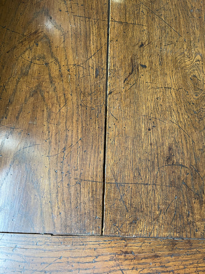 French oak pedestal table