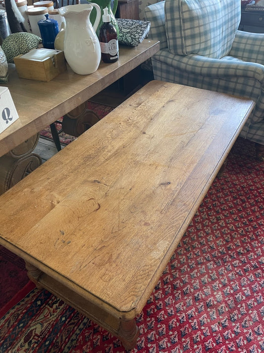 French oak coffee table