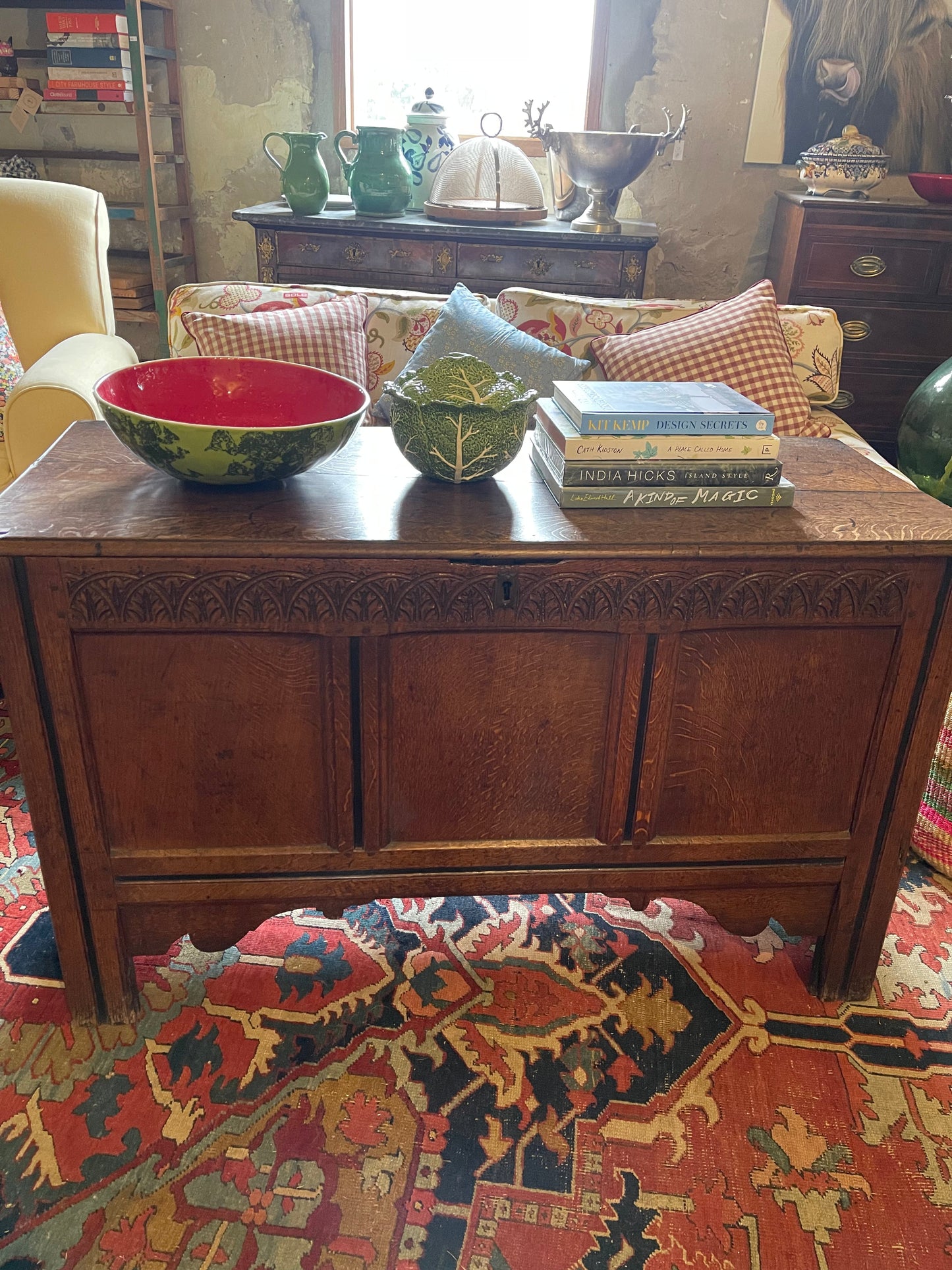 18th Century English oak coffer