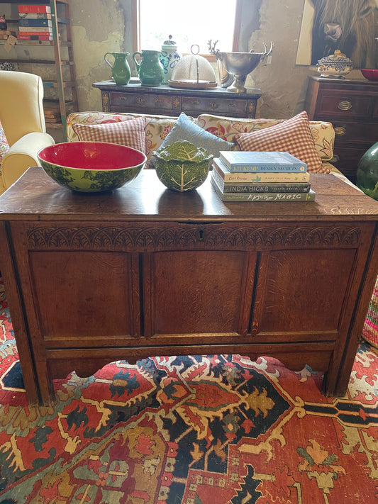 18th Century English oak coffer
