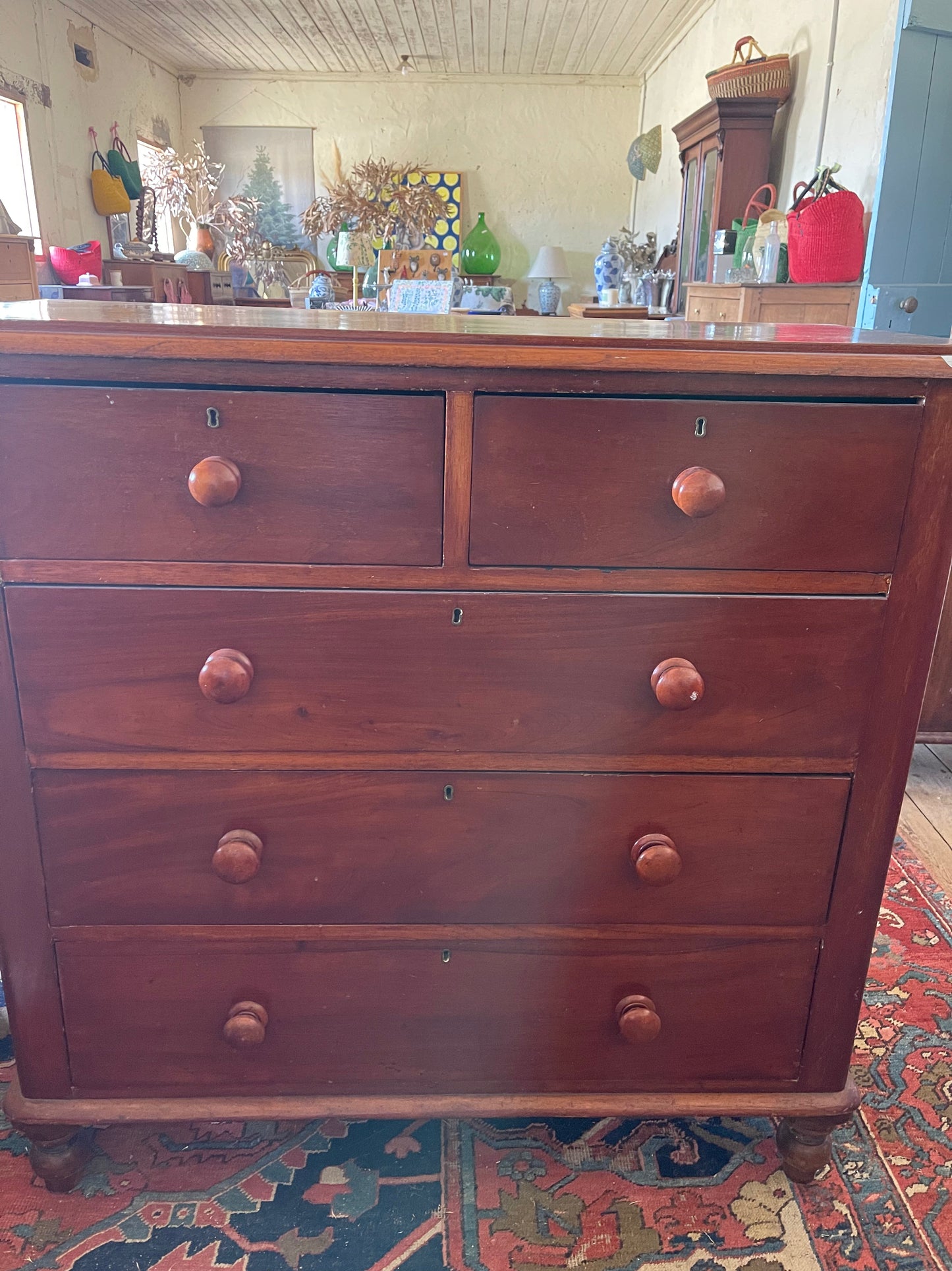Australian cedar chest of drawers