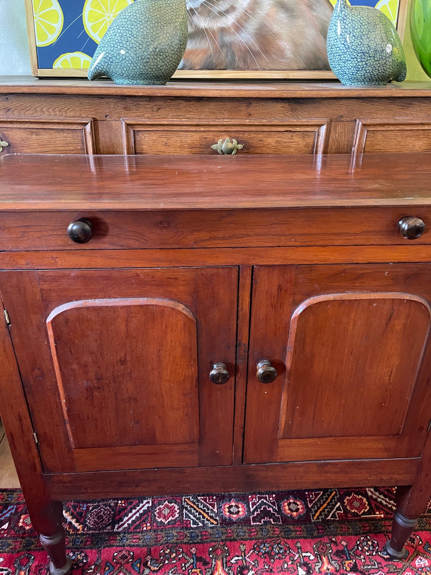 Antique cedar meat safe