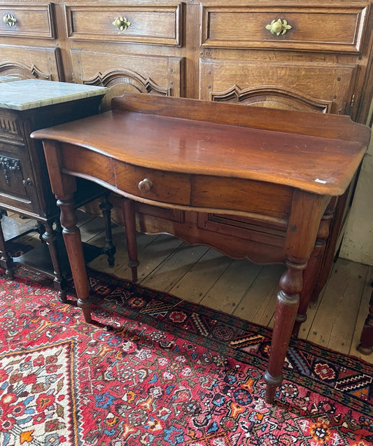Cedar bow fronted table