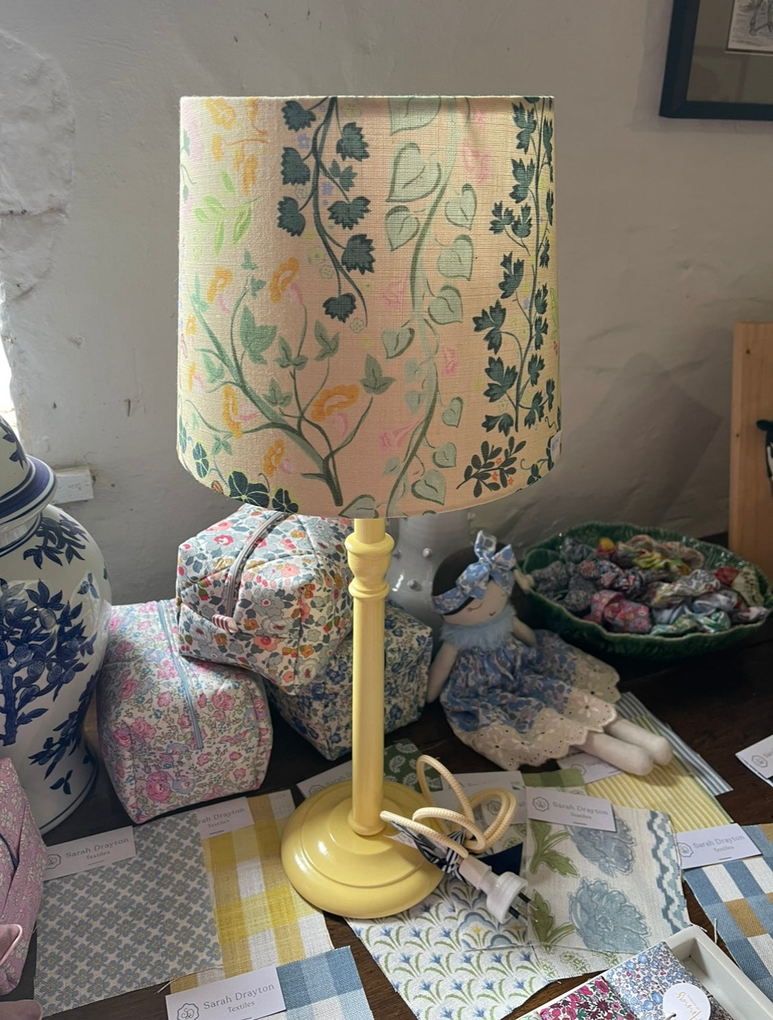 Yellow lamp base by Narissa Perks