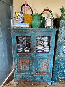 Blue vintage cabinet