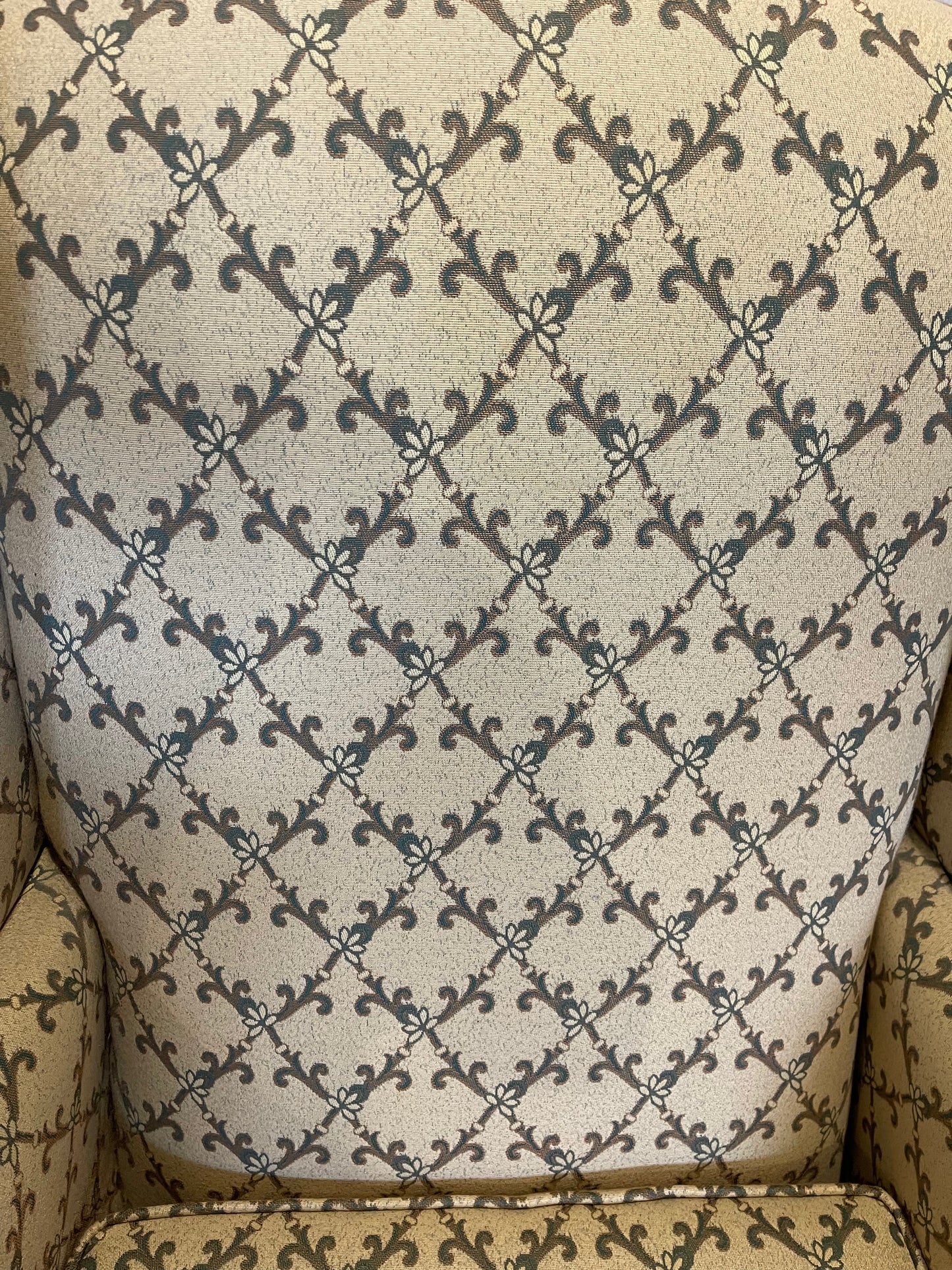 French style wingback chair