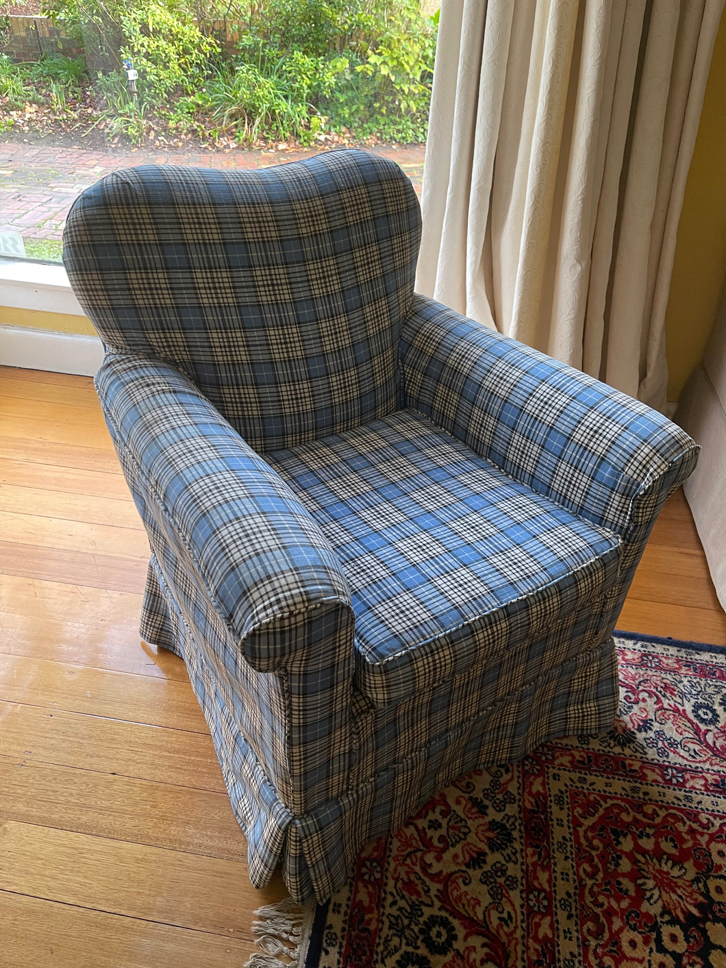 Vintage tartan chair