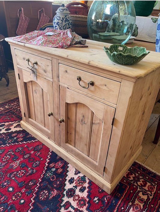 Vintage raw pine cupboard