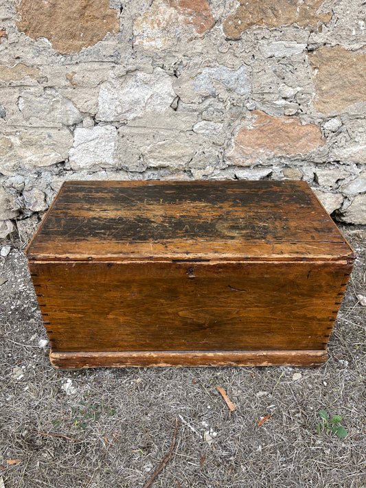 Lovely old time worn trunk