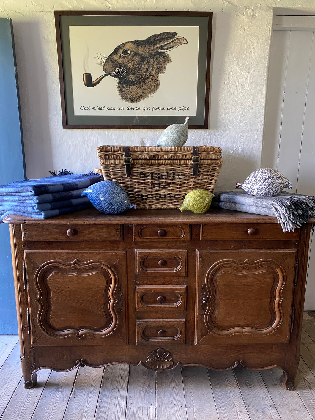 Antique French oak buffet