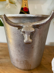 Silver bull ice bucket