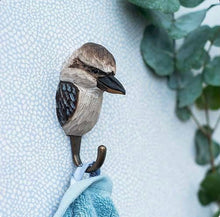Load image into Gallery viewer, Wooden animal hook - Kookaburra
