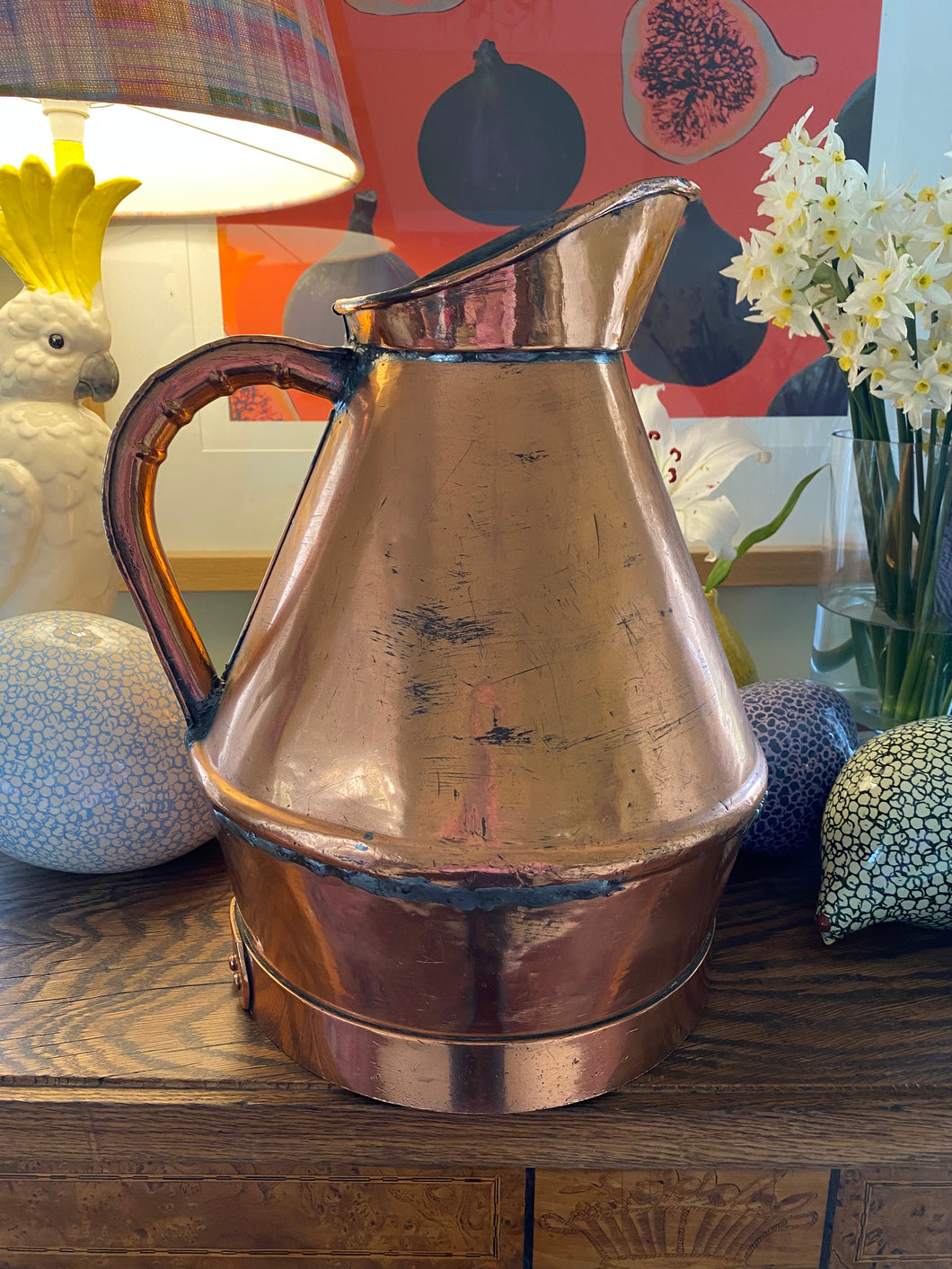 Antique French Copper Jug