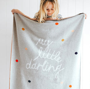 Little darling baby throw Castle & Things