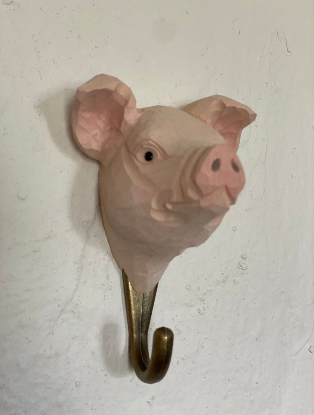 Wooden Animal hook - Pig