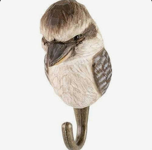 Wooden animal hook - Kookaburra