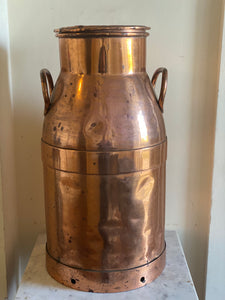 Antique French Copper milk churn