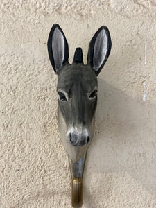 Wooden animal hook - Donkey