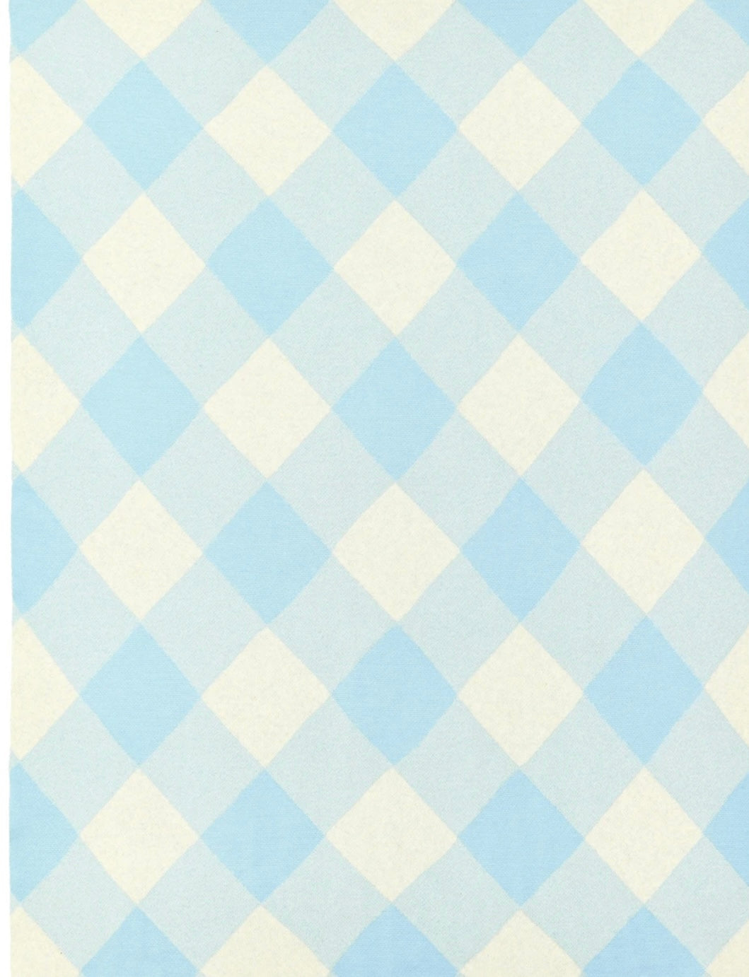 Sky blue tartan baby blanket