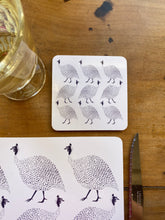 Load image into Gallery viewer, Guinea fowl coaster set of 4
