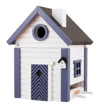 Load image into Gallery viewer, Bird Nesting box - white &amp; blue
