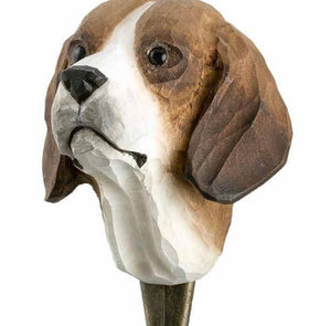 Wooden animal hook - dog