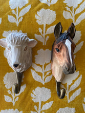 Load image into Gallery viewer, Wooden animal hook - sheep
