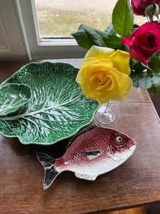 Hand painted fish platter