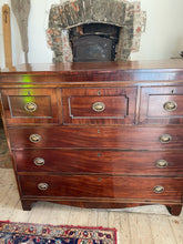 Load image into Gallery viewer, Antique Georgian Mahogany Chest of drawers
