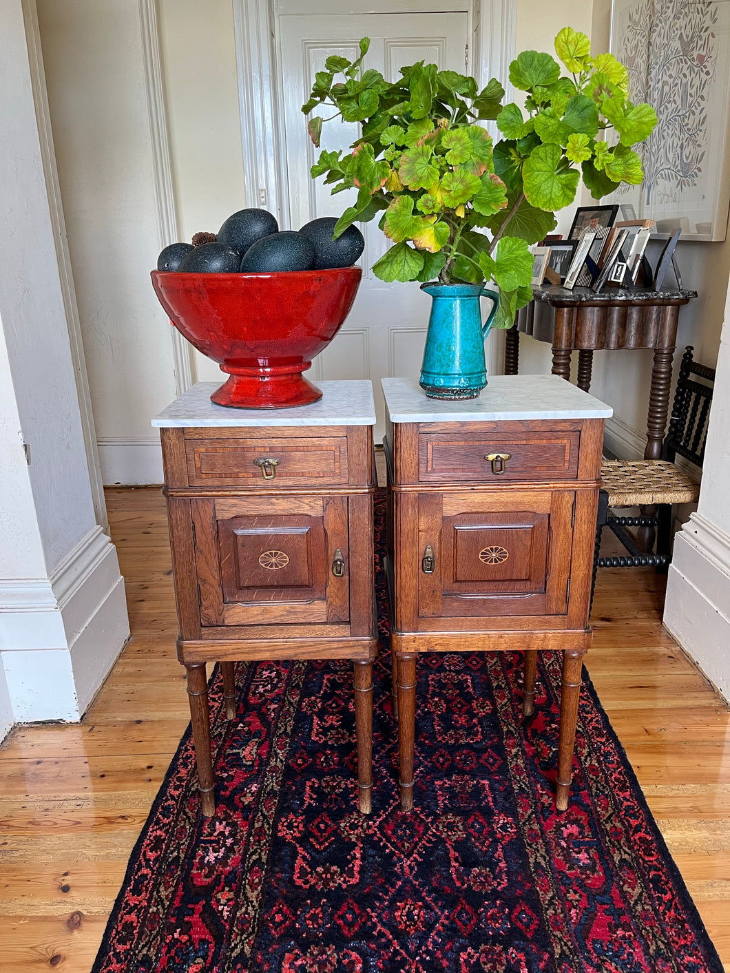 French antique bedside tables