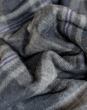 Load image into Gallery viewer, Wool Blanket Persevere Flint Grey Tartan

