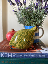Load image into Gallery viewer, French ceramic quail yellow and green - standing
