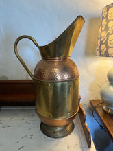 Load image into Gallery viewer, Antique French copper and brass jug
