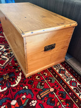 Load image into Gallery viewer, Antique pine trunk
