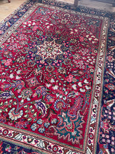 Load image into Gallery viewer, Antique Persian rug lovely colours
