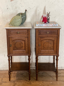 Pair of Louis XVth oak bedsides tables