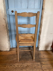 Set of 10 French Provincial ladder back chairs